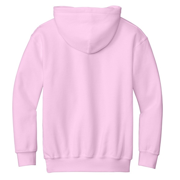 Pink Jerzees Youth Hoodie - Picture 2 of 3